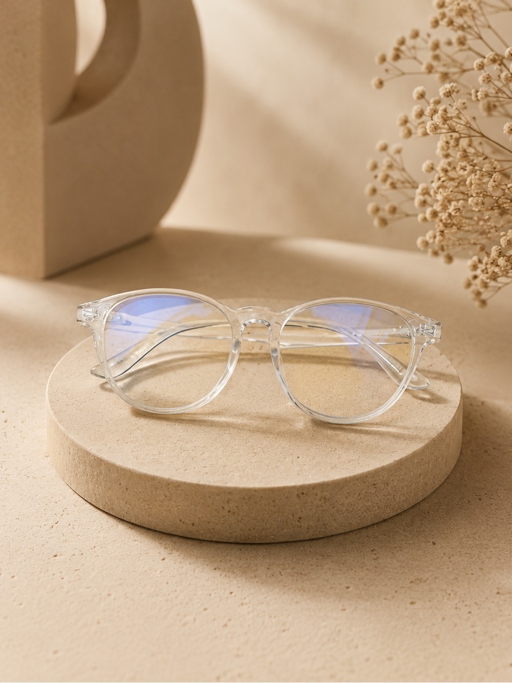 Clear Blue Light Blocking Glasses Transparent Frame